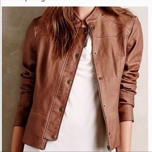 New Anthropologie vegan leather jacket